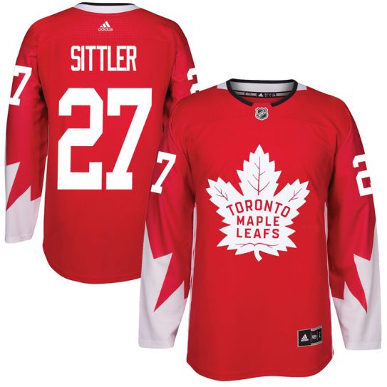 2017 NHL Toronto Maple Leafs Men #27 Darryl Sittler red jersey